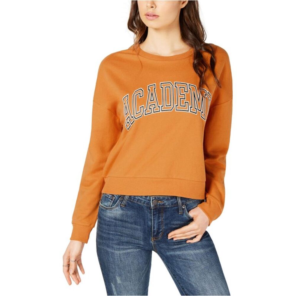 Project 28 Womens Academy Sweatshirt, Orange, M, DM